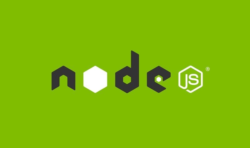 Fundo verde claro e, no centro, o logotipo da tecnologia Node.js